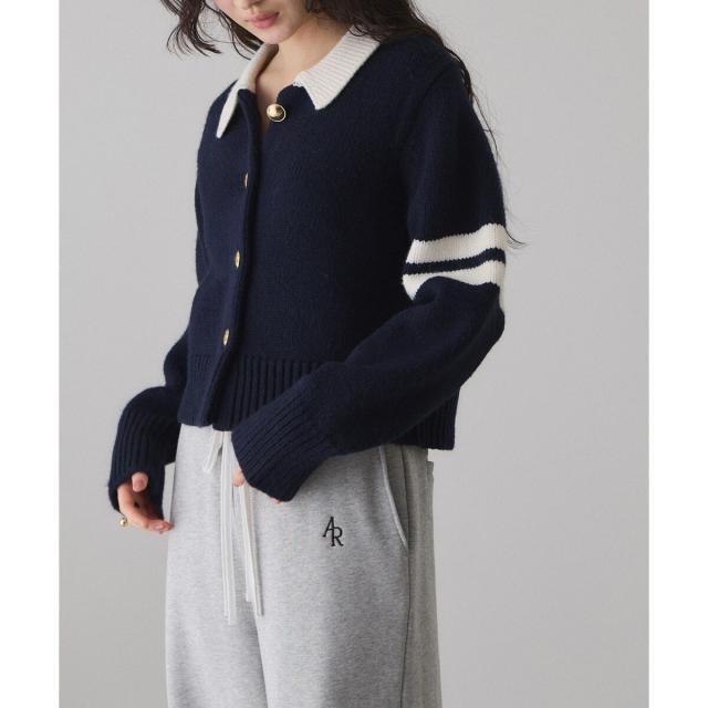 アダムエロペ（ADAM ET ROPE'）/【WEB限定】ポロニットカーディガンの