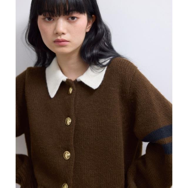アダムエロペ（ADAM ET ROPE'）/【WEB限定】ポロニットカーディガンの