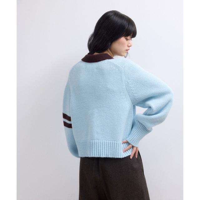 アダムエロペ(ADAM ET ROPE')/【WEB限定】ポロニットカーディガンの アダムエロペ(ADAM ET ROPE')/【WEB限定】ポロニットカーディガンの