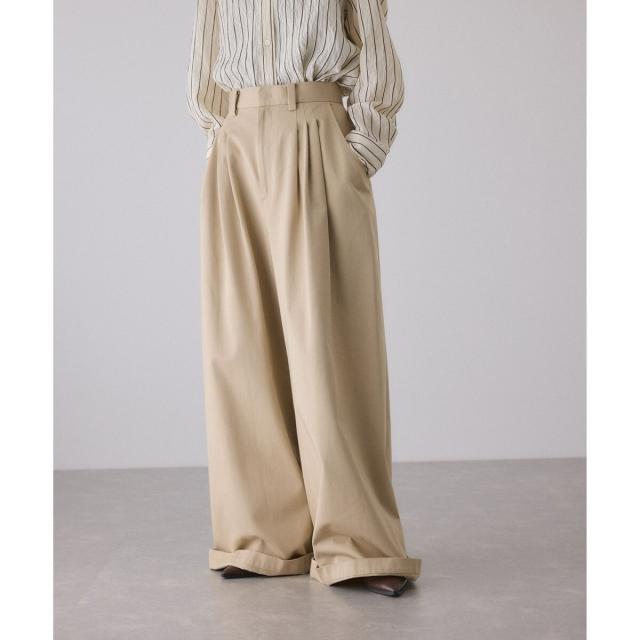 アダムエロペ（ADAM ET ROPE’）/3タックワイドチノパンツ