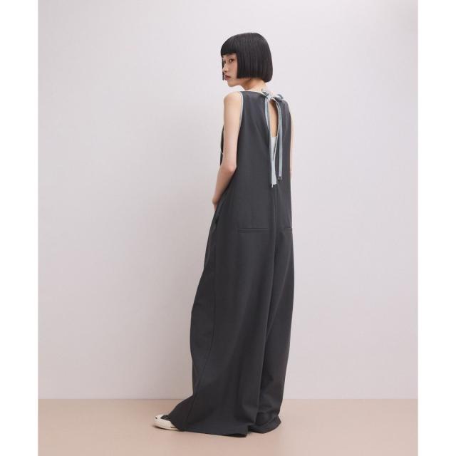 アダムエロペ（ADAM ET ROPE’）/【WEB限定】バイカラーオールインワン