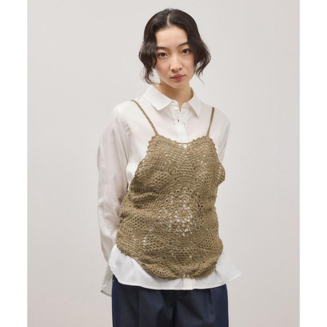 アダムエロペ（ADAM ET ROPE’）/クロシェニットビスチェ