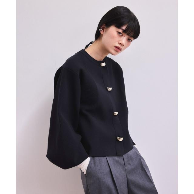 アダムエロペ（ADAM ET ROPE’）/【WEB限定】・【サステナブル】セレクトネックカーディガン