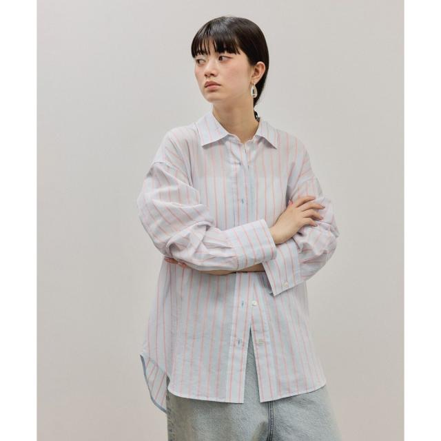 アダムエロペ（ADAM ET ROPE'）/FAbRICA ストライプマルチwayシャツの