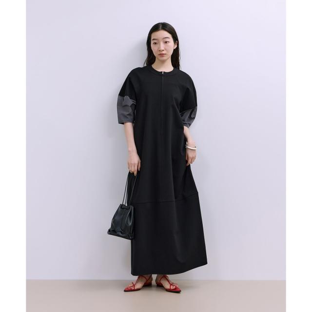 アダムエロペ（ADAM ET ROPE’）/【WEB限定】ハーフZIPコクーンワンピース 6,699円