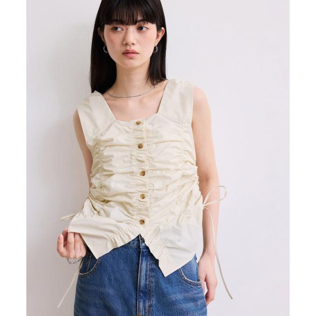 アダムエロペ（ADAM ET ROPE’）/【WEB限定】シャーリングジレ_2