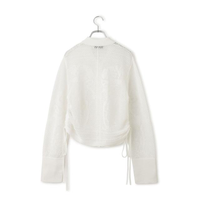 アダムエロペ（ADAM ET ROPE’）/【サステナブル】クロシェニットシャツ_9