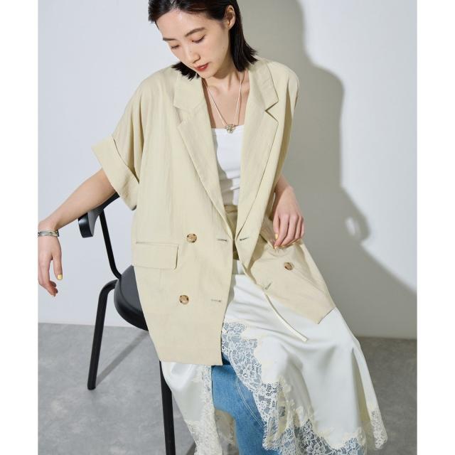 アダムエロペ（ADAM ET ROPE’）/【定番】ショートスリーブシャツジャケット