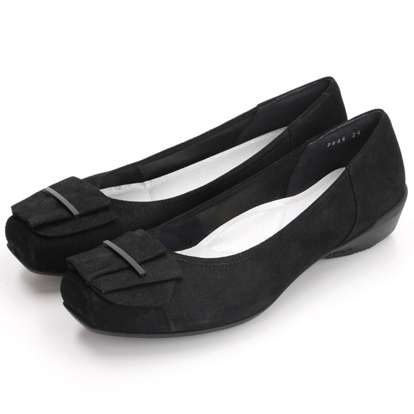 コンポジション9（composition9）/たたみリボンモチーフスタイリッシュコンフォートパンプス