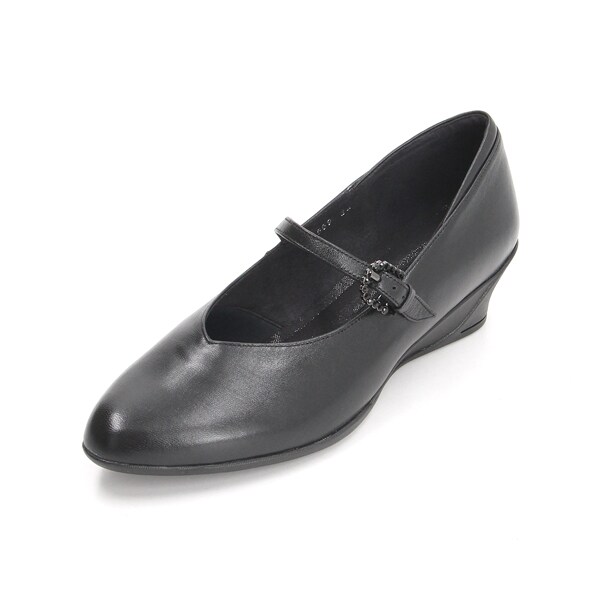 コンポジション9（composition9）/ワンストラップコンフォートウェッジヒールパンプス