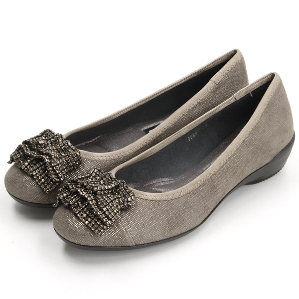 コンポジション9（composition9）/リボンモチーフスタイリッシュコンフォートフラットシューズ?