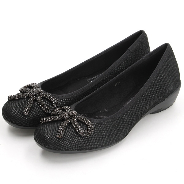 コンポジション9（composition9）/リボンモチーフスタイリッシュコンフォートフラットシューズ?