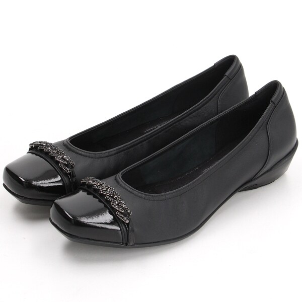 コンポジション9（composition9）/リボンモチーフスタイリッシュコンフォートフラットシューズ?