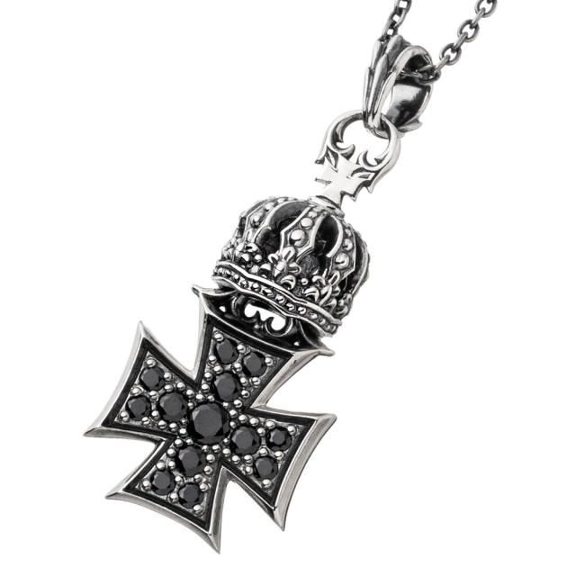 アルテミスキングス（Artemiskings）/クラウンアイアンクロスペンダント【トップのみ】