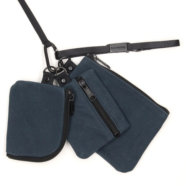 ビーシーイシュタル/日本製パラフィン加工防水帆布3連ポーチの通販は