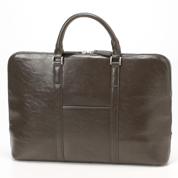 ビーシーイシュタル/上質な光沢が特徴的なオイル加工PUブリーフバッグ