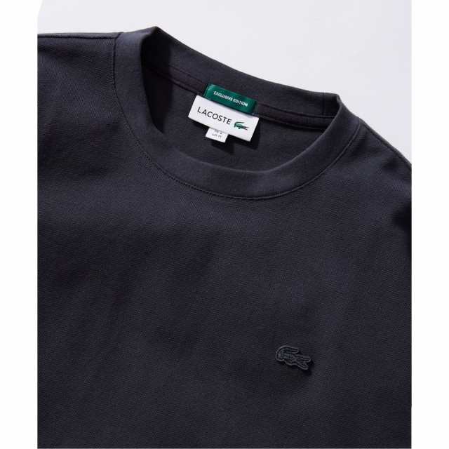 LACOSTE×JS / ラコステ】別注 ヘビーピケクルーネックTシャツ-