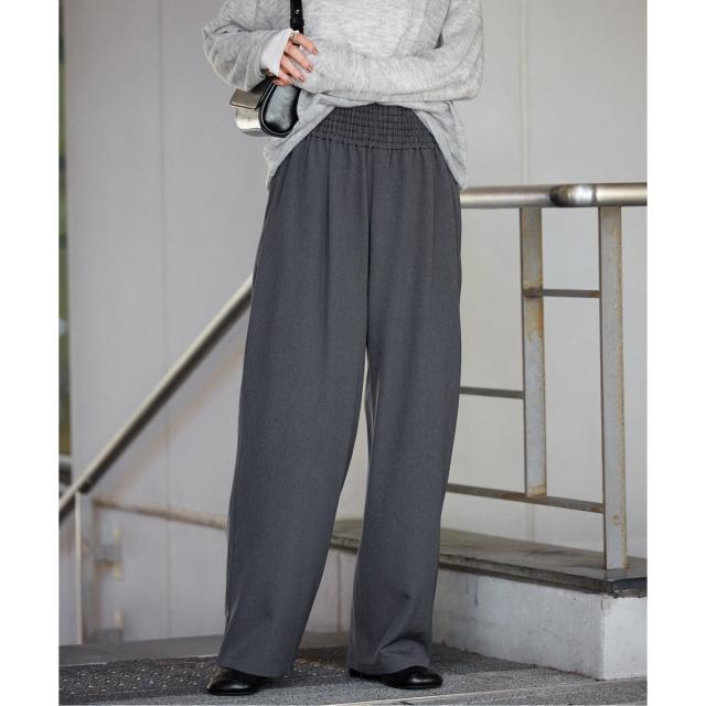 ジャーナルスタンダード（JOURNAL STANDARD）/《追加5》ウールライクストレッチワイドパンツ