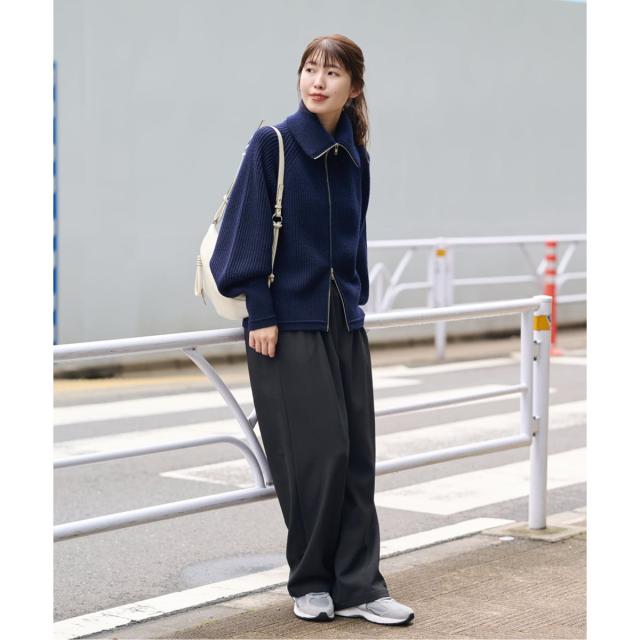 ジャーナルスタンダード（JOURNAL STANDARD）/《追加5》ウールライクストレッチワイドパンツ