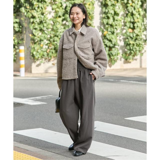 ジャーナルスタンダード（JOURNAL STANDARD）/《追加6》ウールライクストレッチワイドパンツ
