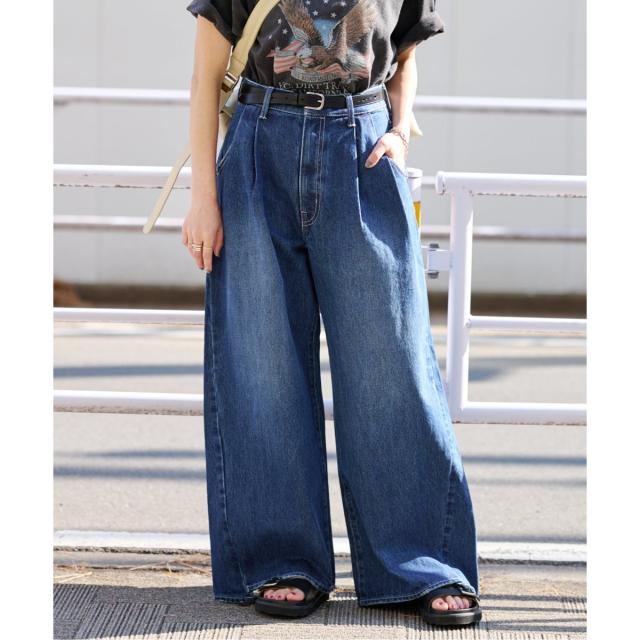 ジャーナルスタンダード　2タックワイドデニムパンツ　38 新品 JOURNAL STANDARD イージーデニムワイドパンツ 38 2タックデニム