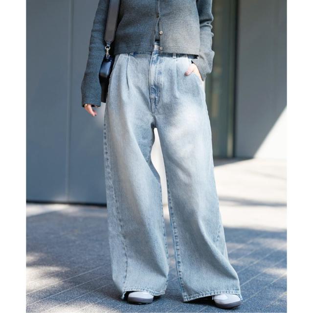 ジャーナルスタンダード　2タックワイドデニムパンツ　38 ジャーナルスタンダード 2タックワイドデニムパンツ 38