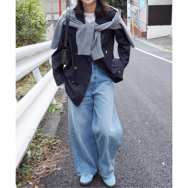 ジャーナルスタンダードダブルブレステッドジャケット・ネイビー JOURNAL STANDARD｜《追加》ダブルブレステッドジャケット