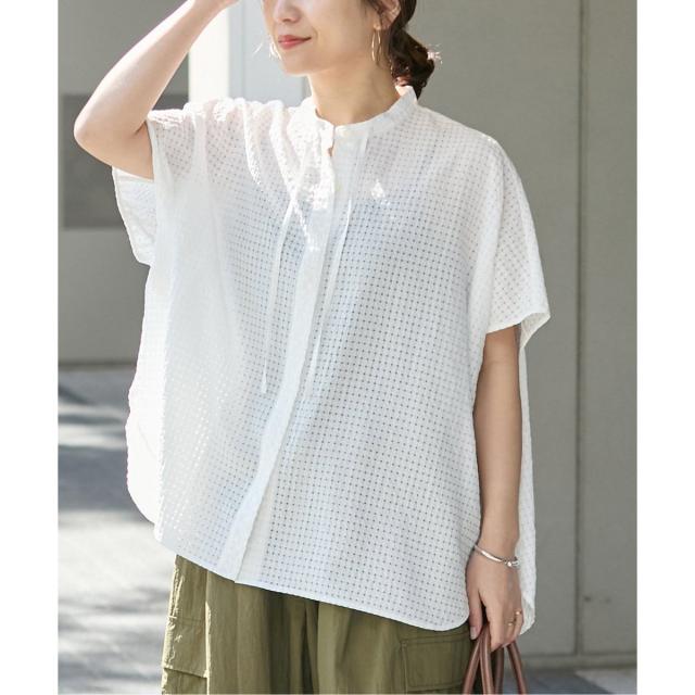 ジャーナルスタンダード（JOURNAL STANDARD）/シアーチェックポンチョブラウス