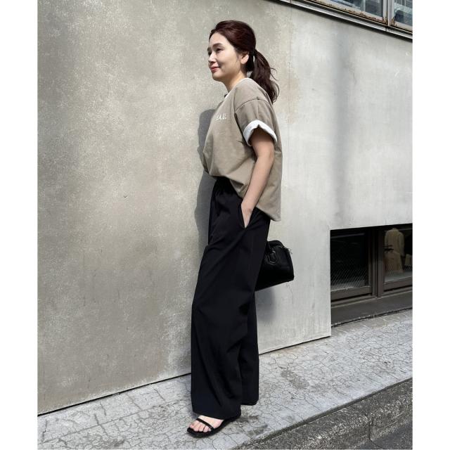 ジャーナルスタンダード　接触冷感/防しわ/撥水ナイロンストレッチワイドパンツ セール】《WEB限定追加5》【接触冷感/防しわ/洗える/撥水