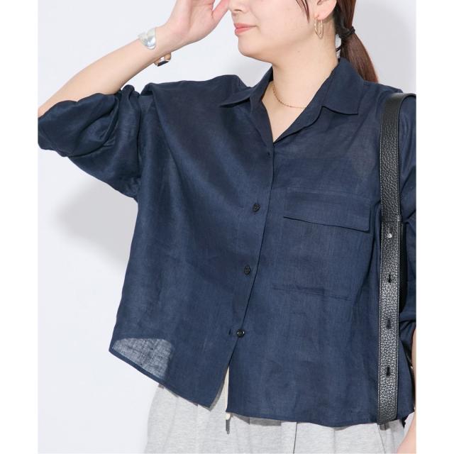 ジャーナルスタンダード（JOURNAL STANDARD）/《追加2》リネンレギュラーロールアップシャツ