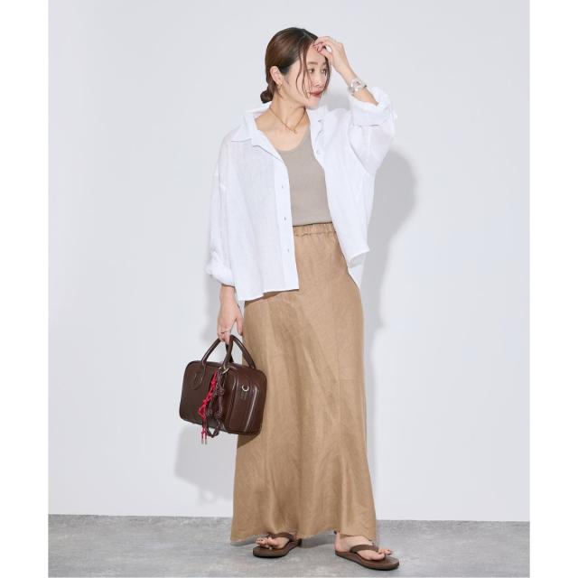 ジャーナルスタンダード（JOURNAL STANDARD）/《追加2》リネンレギュラーロールアップシャツ