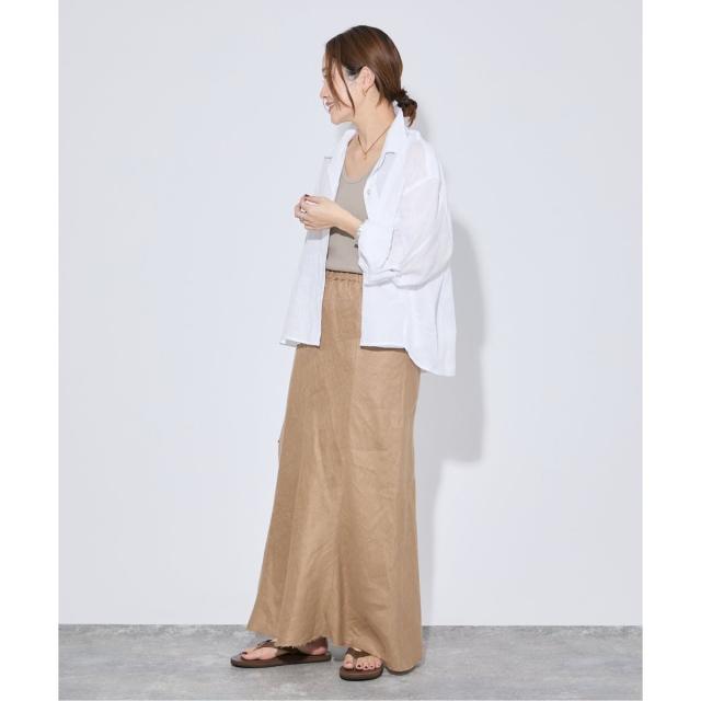 ジャーナルスタンダード（JOURNAL STANDARD）/《追加2》リネンレギュラーロールアップシャツ
