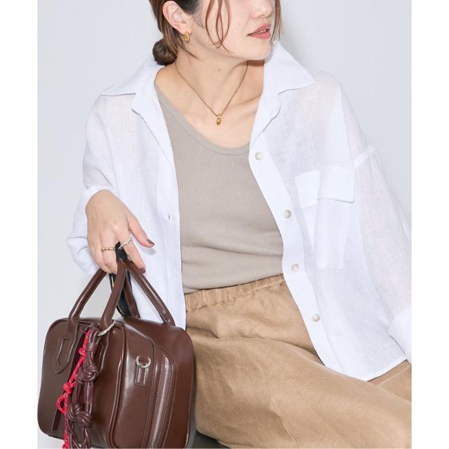 ジャーナルスタンダード（JOURNAL STANDARD）/《追加2》リネンレギュラーロールアップシャツ