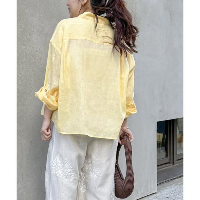 ジャーナルスタンダード（JOURNAL STANDARD）/《追加2》リネンレギュラーロールアップシャツ