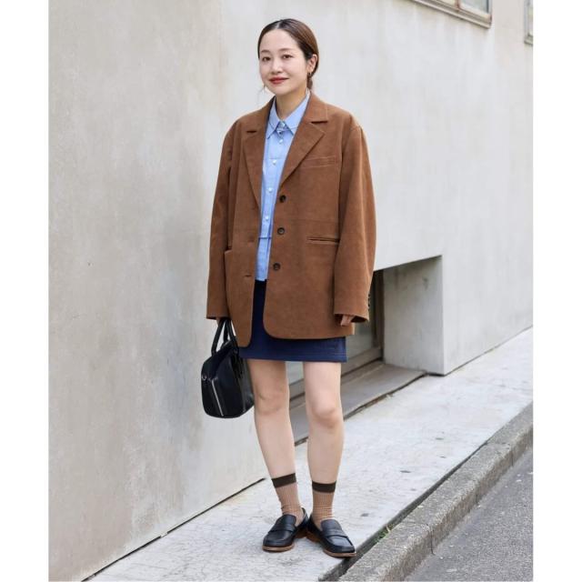 ジャーナルスタンダード　レサージュ　フェイクレザーオーバーサイズジャケット JOURNAL STANDARD L'ESSAGE｜ジャーナルスタンダード レサージュの