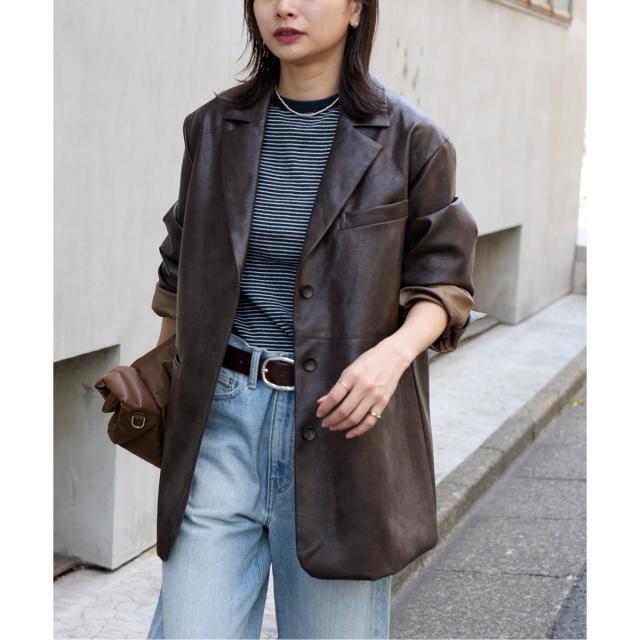 即決OK【美品】JOURNAL STANDARD フェイクレザー　ジャケット JOURNAL STANDARD（ジャーナルスタンダード） レザージャケット