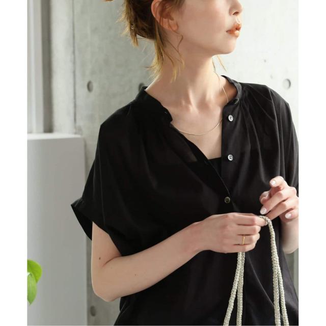 80ローンタックボリュームシャツ ブラックA JOURNAL STANDARD ◇ 80