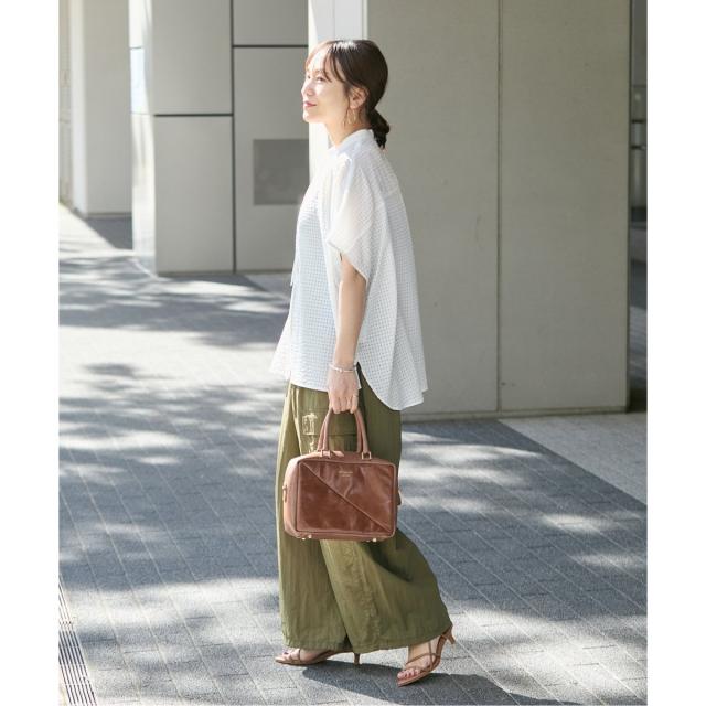 ジャーナルスタンダード（JOURNAL STANDARD）/《追加2》シアーチェックポンチョブラウス