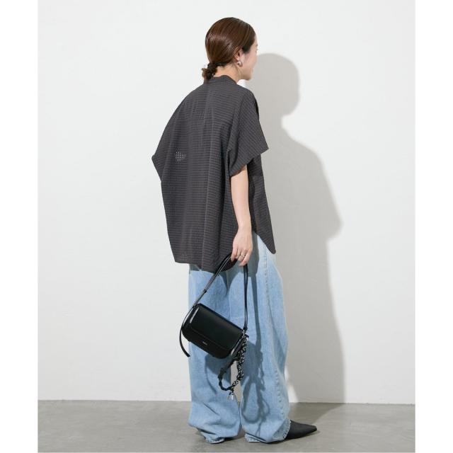 ジャーナルスタンダード（JOURNAL STANDARD）/《追加2》シアーチェックポンチョブラウス