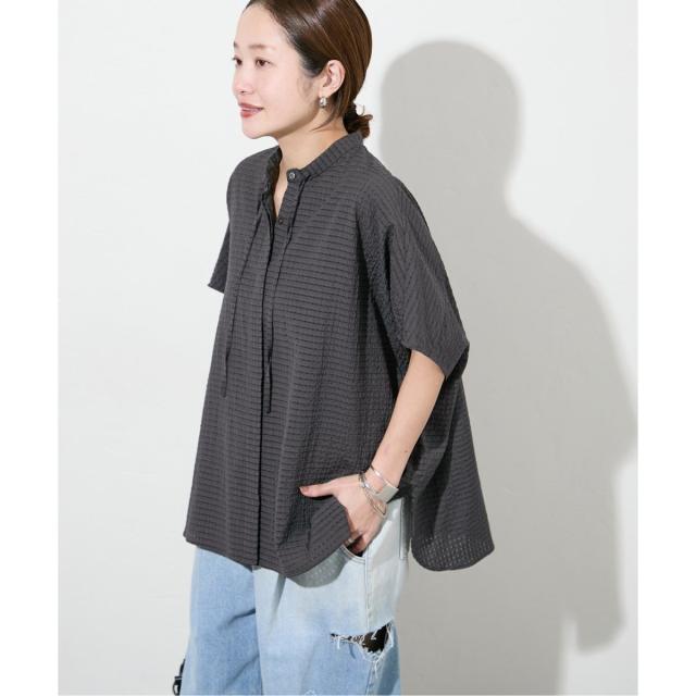 ジャーナルスタンダード（JOURNAL STANDARD）/《追加2》シアーチェックポンチョブラウス