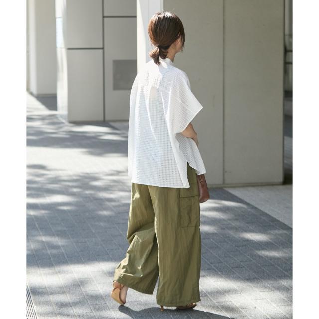 ジャーナルスタンダード（JOURNAL STANDARD）/《追加2》シアーチェックポンチョブラウス