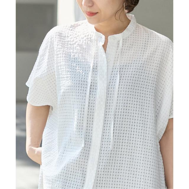 ジャーナルスタンダード（JOURNAL STANDARD）/《追加2》シアーチェックポンチョブラウス