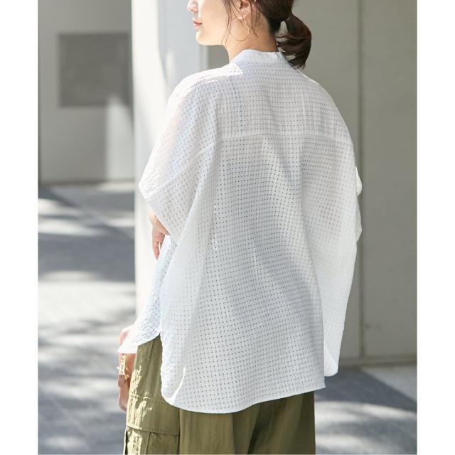 ジャーナルスタンダード（JOURNAL STANDARD）/《追加2》シアーチェックポンチョブラウス