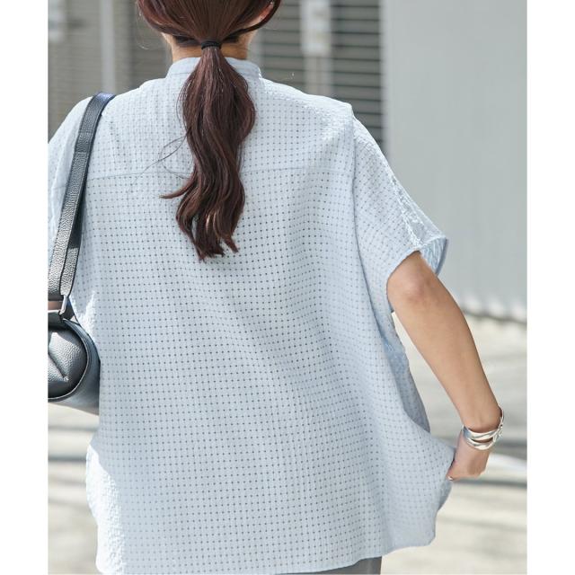 ジャーナルスタンダード（JOURNAL STANDARD）/《追加2》シアーチェックポンチョブラウス