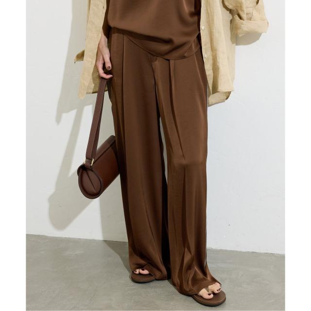 ジャーナルスタンダード（JOURNAL STANDARD）/《追加》【＆FUNCTION】【接触冷感/洗える】マットサテンワイドパンツ