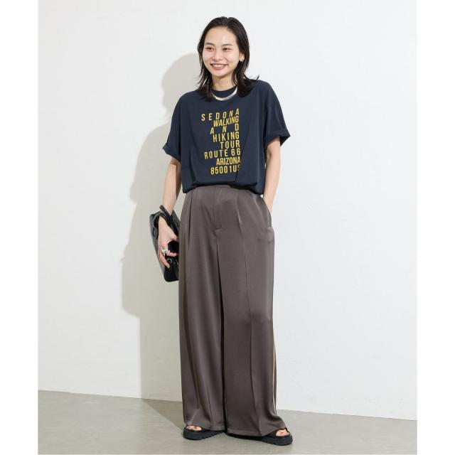 ジャーナルスタンダード（JOURNAL STANDARD）/《追加》【＆FUNCTION】【接触冷感/洗える】マットサテンワイドパンツ