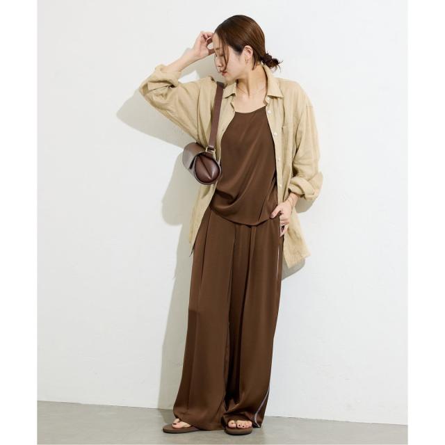 ジャーナルスタンダード（JOURNAL STANDARD）/《追加》【＆FUNCTION】【接触冷感/洗える】マットサテンワイドパンツ