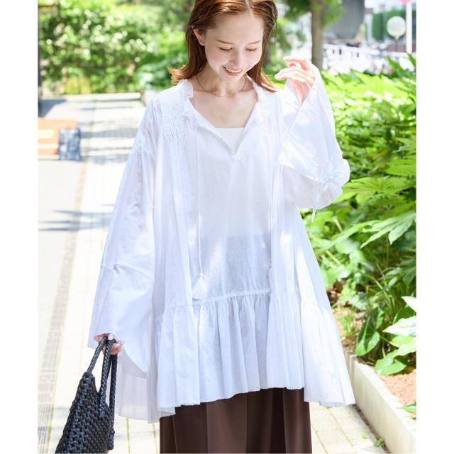 ジャーナルスタンダード（JOURNAL STANDARD）/ピンタックフリルブラウス