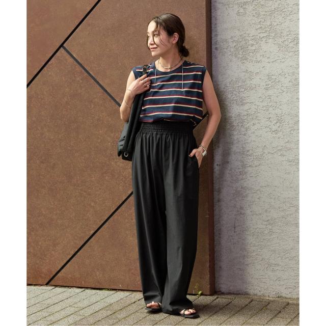 ジャーナルスタンダード（JOURNAL STANDARD）/《追加5》【撥水/接触冷感/洗える/UVカット】リネンナイロンストレッチワイドパンツ