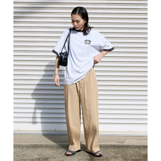 ジャーナルスタンダード（JOURNAL STANDARD）/《追加5》【撥水/接触冷感/洗える/UVカット】リネンナイロンストレッチワイドパンツ